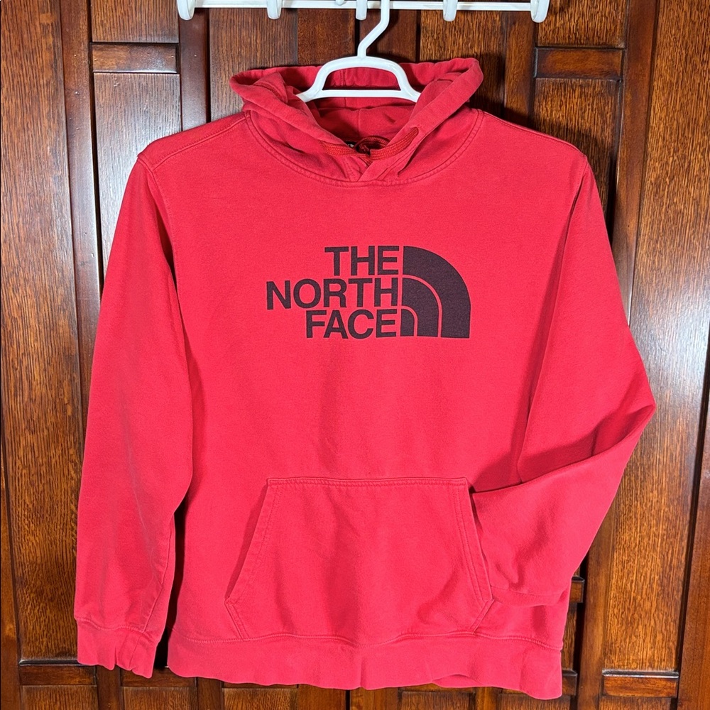 The North Face Men's Classic Logo Red Hoodie - Large